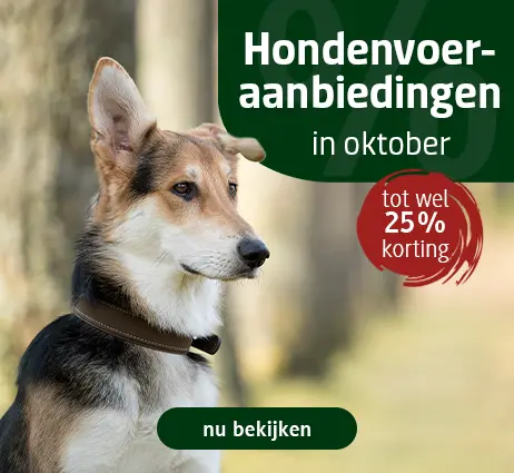 Hondenvoer in de aanbieding
