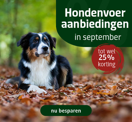 Hondenvoer in de aanbieding